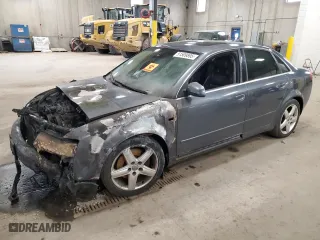 2005 Audi A4 3.0L with VIN WAULT68E75A063649, listed as a Copart auction lot 51509895 with 0 mi miles and Non Repairable. Bid and sale history available at carsss.com. Image 1.