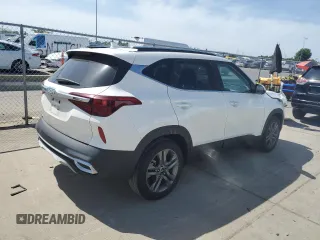 2023 Kia Seltos S with VIN KNDEU2AA7P7372238, listed as a Copart auction lot 57403305 with 42,489 mi miles and Salvage title. Bid and sale history available at DreamBid. Image 3.