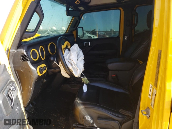 2019 Jeep Wrangler Unlimited Sahara with VIN 1C4HJXEN9KW507069, listed as a Copart auction lot 48542065 with 143,457 mi miles and Salvage title. Bid and sale history available at DreamBid. Image 7.