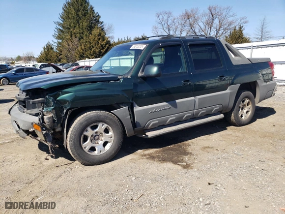 2002 Chevrolet Avalanche with VIN 3GNEK13T72G133453, listed as a Copart auction lot 48813245 with 353,780 mi miles and Salvage Title. Bid and sale history available at carsss.com. Image 1.