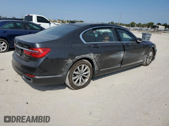 2019 BMW 7 Series 740i with VIN WBA7E2C50KB217524, listed as a Copart auction lot 42840423 with 0 mi miles. Bid and sale history available at carsss.com. Image 3.