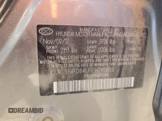 2018 Hyundai Elantra SEL с VIN 5NPD84LF1JH295003, выставлен на аукционе Copart как лот 57363275 с пробегом 92 906 миль миль и Списание • Salvage title. История ставок и продаж доступна на DreamBid. Изображение 12.