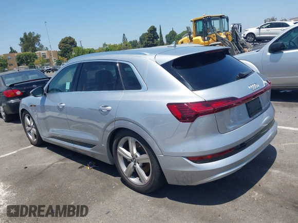 2019 Audi e-tron Prestige with VIN WA1VAAGE9KB010814, listed as a IAAI auction lot 42632795 with 90,497 mi miles and . Bid and sale history available at DreamBid. Image 3.