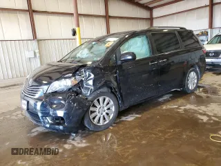 2017 Toyota Sienna XLE with VIN 5TDDZ3DC8HS187753, listed as a Copart auction lot 50518095 with 103,874 mi miles and Salvage Title. Bid and sale history available at DreamBid. Image 1.
