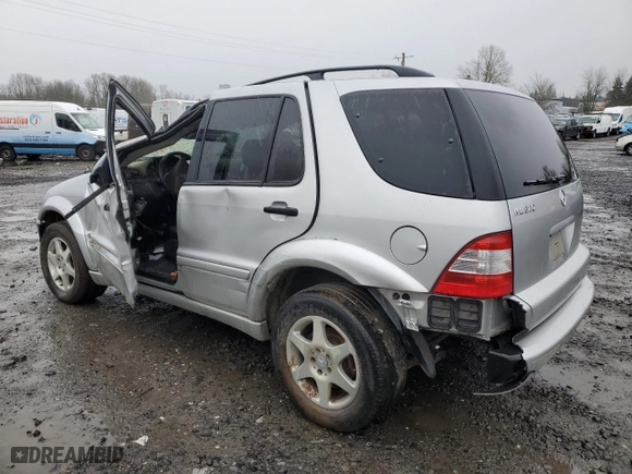 2002 Mercedes-Benz M-Class with VIN 4JGAB54EX2A324289, listed as a Copart auction lot 41439525 with 0 mi miles and Salvage Title. Bid and sale history available at carsss.com. Image 2.