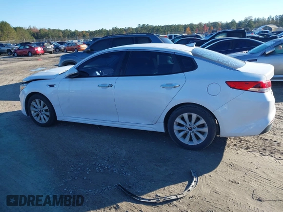 2016 Kia Optima LX with VIN 5XXGT4L36GG005859, listed as a IAAI auction lot 41053277 with 127,783 mi miles. Bid and sale history available at carsss.com. Image 14.