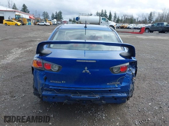 2015 Mitsubishi Lancer Evolution GSR with VIN JA32W8FV4FU012578, listed as a IAAI auction lot 41730742 with 64,762 mi miles. Bid and sale history available at carsss.com. Image 17.