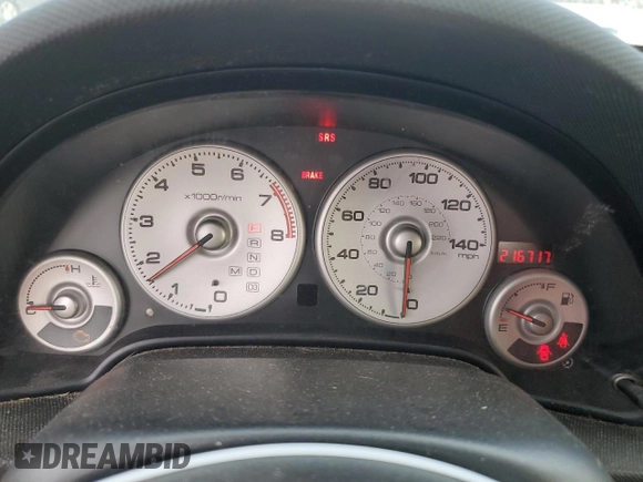 2004 Acura RSX with VIN JH4DC54844S017091, listed as a Copart auction lot 84479264 with 216,717 mi miles and Clean Title. Bid and sale history available at carsss.com. Image 9.