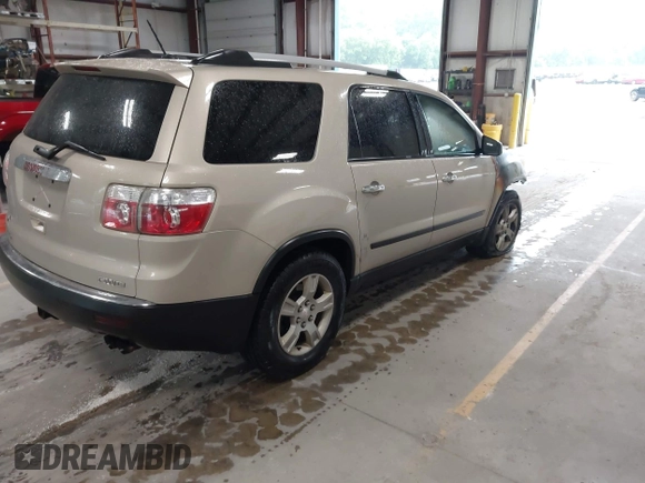 2010 GMC Acadia SL with VIN 1GKLVKED9AJ129036, listed as a IAAI auction lot 42586492 with Not provided miles and . Bid and sale history available at DreamBid. Image 4.