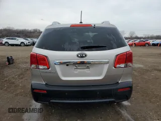2013 Kia Sorento LX with VIN 5XYKT3A62DG422842, listed as a Copart auction lot 51766765 with 61,940 mi miles and Salvage Title. Bid and sale history available at carsss.com. Image 6.