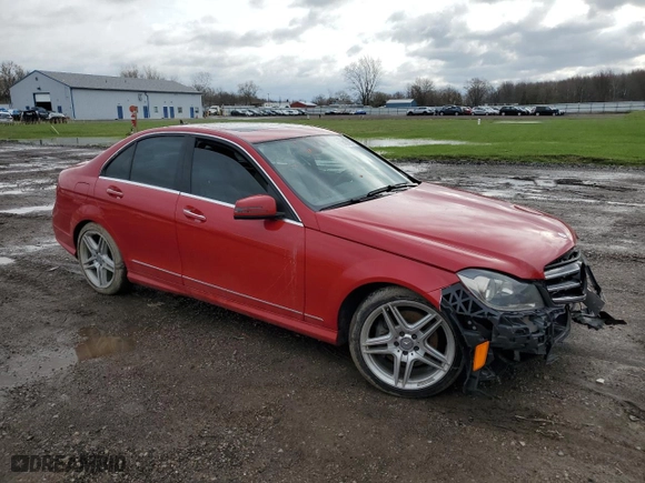 2014 Mercedes-Benz C-Class C 300 Sport with VIN WDDGF8AB3ER316352, listed as a Copart auction lot 51457285 with 114,060 mi miles and Salvage Title. Bid and sale history available at carsss.com. Image 4.