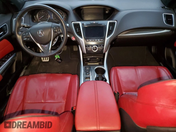 2020 Acura TLX w/A-Spec Pkg with VIN 19UUB3F63LA002527, listed as a Copart auction lot 44387685 with Not provided miles and Salvage title. Bid and sale history available at DreamBid. Image 8.