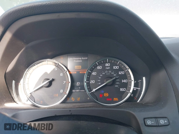 2019 Acura TLX with VIN 19UUB2F39KA004586, listed as a IAAI auction lot 41971144 with 61,081 mi miles and . Bid and sale history available at DreamBid. Image 7.
