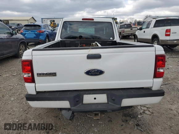 2010 Ford Ranger XLT with VIN 1FTKR4EE2APA75429, listed as a Copart auction lot 44300935 with 0 mi miles and Salvage Title. Bid and sale history available at carsss.com. Image 6.