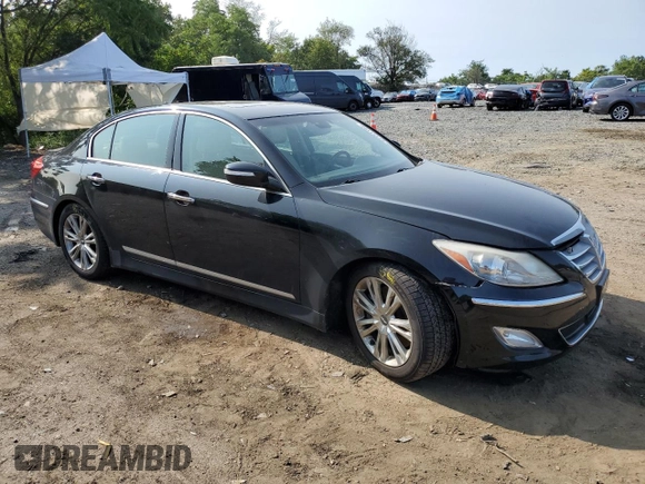 2012 Hyundai Genesis 4.6L with VIN KMHGC4DF6CU175762, listed as a Copart auction lot 67151194 with 169,838 mi miles and Salvage Title. Bid and sale history available at carsss.com. Image 4.