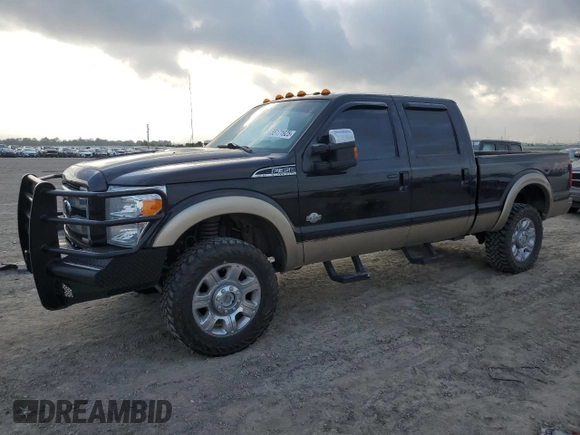 2014 Ford F-350 XLT with VIN 1FT8W3BT4EEB01188, listed as a Copart auction lot 55171925 with 273,834 mi miles and Salvage Title. Bid and sale history available at DreamBid. Image 1.