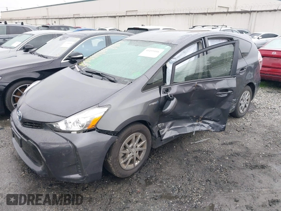 2017 Toyota Prius v Two with VIN JTDZN3EU6HJ069884, listed as a IAAI auction lot 41493416 with 37,716 mi miles. Bid and sale history available at carsss.com. Image 18.