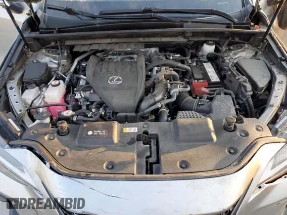 2022 Lexus NX with VIN JTJGGCEZ8N2000887, listed as a Copart auction lot 45509225 with 43,897 mi miles and Salvage Title. Bid and sale history available at carsss.com. Image 12.