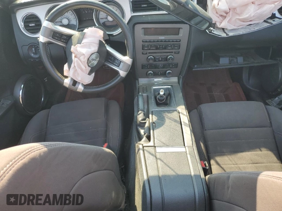 2012 Ford Mustang V6 with VIN 1ZVBP8EM9C5219820, listed as a Copart auction lot 46579765 with 136,334 mi miles and Non Repairable. Bid and sale history available at carsss.com. Image 8.