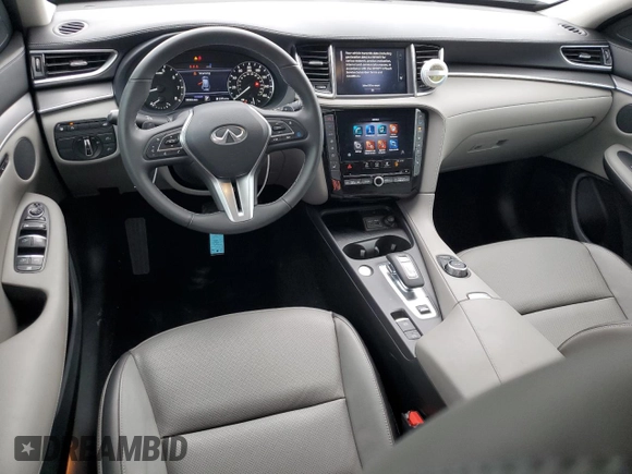 2024 Infiniti QX50 Luxe with VIN 3PCAJ5BA7RF104746, listed as a Copart auction lot 87662355 with 3,024 mi miles and Salvage title. Bid and sale history available at DreamBid. Image 8.