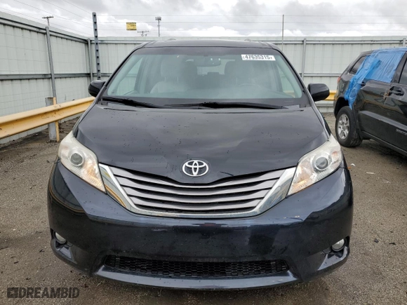 2015 Toyota Sienna XLE with VIN 5TDYK3DC5FS630833, listed as a Copart auction lot 47635315 with 95,139 mi miles and Salvage Title. Bid and sale history available at carsss.com. Image 5.