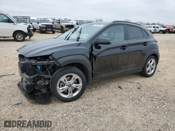 2023 Hyundai Kona SEL with VIN KM8K6CABXPU044904, listed as a Copart auction lot 41921915 with 33,630 mi miles and Salvage Title. Bid and sale history available at DreamBid. Image 1.