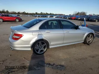 2009 Mercedes-Benz C 63 AMG with VIN WDDGF77X59F241951, listed as a Copart auction lot 78033634 with 52,467 mi miles and Salvage Title. Bid and sale history available at DreamBid. Image 3.