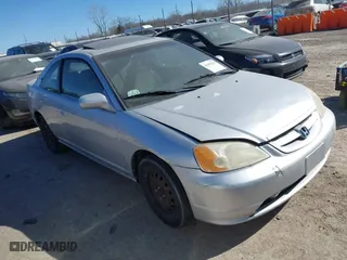 2001 Honda Civic EX with VIN 1HGEM22921L118201, listed as a IAAI auction lot 41692215 with 293,872 mi miles. Bid and sale history available at carsss.com. Image 1.