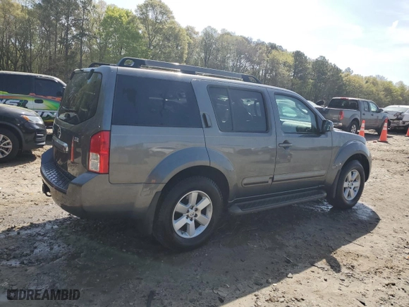2008 Nissan Pathfinder S with VIN 5N1AR18UX8C616320, listed as a Copart auction lot 51181045 with 187,695 mi miles and Salvage Title. Bid and sale history available at carsss.com. Image 3.