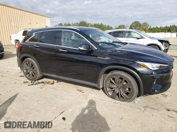 2020 Infiniti QX50 LUXE with VIN 3PCAJ5M30LF112757, listed as a Copart auction lot 36283793 with 22,832 mi miles. Bid and sale history available at carsss.com. Image 4.