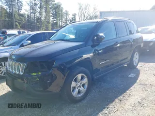 2016 Jeep Compass Latitude with VIN 1C4NJCEA3GD734883, listed as a IAAI auction lot 41340569 with 150,165 mi miles. Bid and sale history available at carsss.com. Image 2.