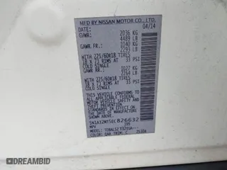 2014 Nissan Rogue SV with VIN 5N1AT2MT5EC826632, listed as a IAAI auction lot 41218395 with 57,176 mi miles. Bid and sale history available at carsss.com. Image 9.
