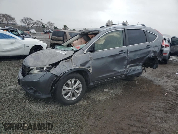2012 Honda CR-V EX-L with VIN JHLRM4H77CC023270, listed as a Copart auction lot 47892455 with 0 mi miles and Salvage Title. Bid and sale history available at carsss.com. Image 1.