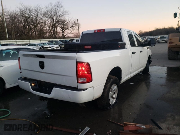 2018 Ram 1500 Express with VIN 1C6RR7FT8JS281405, listed as a Copart auction lot 70197522 with 69,344 mi miles and Salvage title. Bid and sale history available at DreamBid. Image 3.