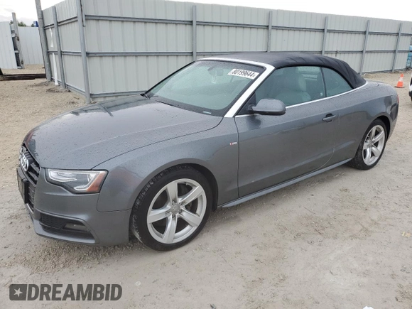 2016 Audi A5 Premium with VIN WAUD2AFH7GN006385, listed as a Copart auction lot 80199644 with 138,529 mi miles and Salvage title. Bid and sale history available at DreamBid. Image 1.