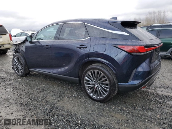2024 Lexus RX with VIN JTJCJMGAXR2010985, listed as a Copart auction lot 49865345 with 2,840 mi miles and Salvage Title. Bid and sale history available at carsss.com. Image 2.