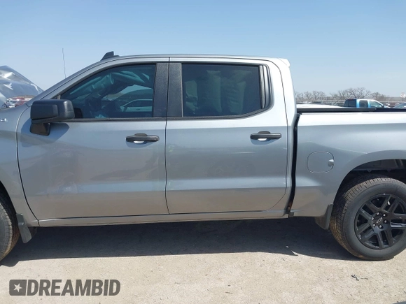 2024 Chevrolet Silverado 1500 Custom with VIN 3GCPABEK4RG279124, listed as a IAAI auction lot 41829561 with 6,743 mi miles and . Bid and sale history available at DreamBid. Image 14.