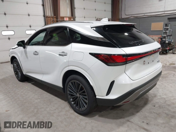 2025 Lexus RX 350 with VIN 2T2BAMCA3SC092209, listed as a IAAI auction lot 41886645 with 259 mi miles and . Bid and sale history available at DreamBid. Image 3.