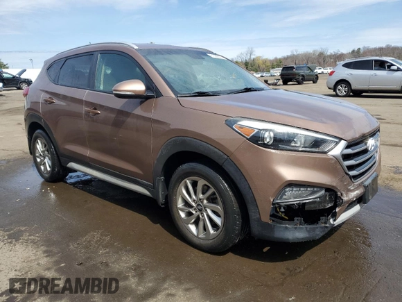 2017 Hyundai Tucson Sport with VIN KM8J3CA29HU577932, listed as a Copart auction lot 51362395 with 75,490 mi miles and Salvage Title. Bid and sale history available at DreamBid. Image 4.