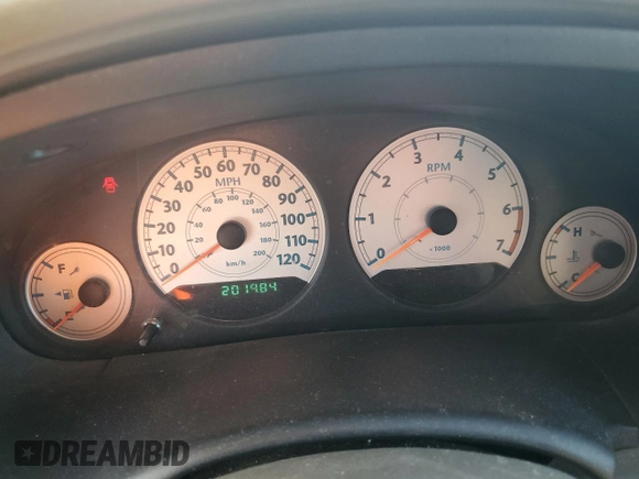 2007 Chrysler Town & Country LWB Touring with VIN 2A4GP54L57R125033, listed as a Copart auction lot 74336714 with 201,984 mi miles and Salvage Title. Bid and sale history available at carsss.com. Image 9.