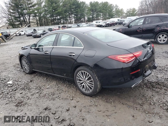 2021 Mercedes-Benz CLA with VIN W1K5J4HB3MN189791, listed as a Copart auction lot 83759684 with 141,439 mi miles and Salvage Title. Bid and sale history available at carsss.com. Image 2.