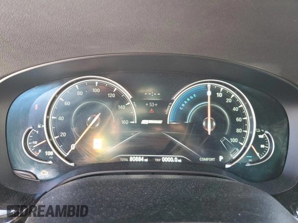 2018 BMW 5 Series 530e xDrive with VIN WBAJB1C57JB084218, listed as a Copart auction lot 46308145 with 80,884 mi miles and Clean Title. Bid and sale history available at carsss.com. Image 9.