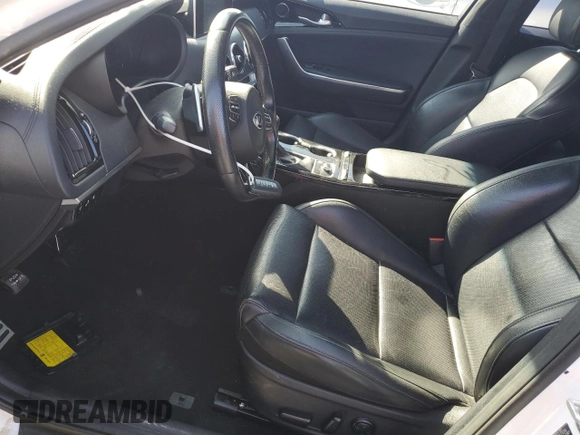 2020 Kia Stinger GT-Line with VIN KNAE15LA2L6078525, listed as a Copart auction lot 81990594 with 75,546 mi miles and Salvage Title. Bid and sale history available at carsss.com. Image 7.