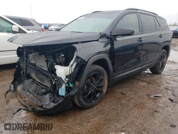 2019 GMC Terrain SLE with VIN 3GKALTEV1KL154647, listed as a Copart auction lot 70748654 with 128,265 mi miles and Salvage Title. Bid and sale history available at carsss.com. Image 1.