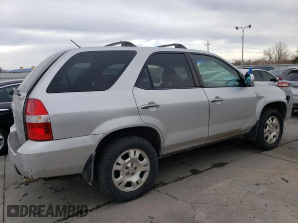 2001 Acura MDX with VIN 2HNYD18221H521876, listed as a Copart auction lot 45476195 with 166,952 mi miles and Salvage Title. Bid and sale history available at carsss.com. Image 3.