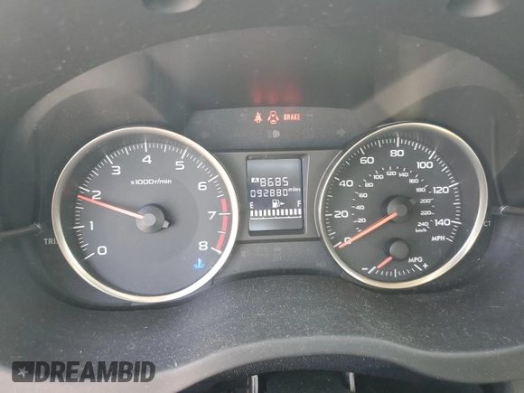 2015 Subaru Crosstrek Premium with VIN JF2GPACC5FG257288, listed as a Copart auction lot 53554325 with 92,880 mi miles and Salvage title. Bid and sale history available at DreamBid. Image 9.