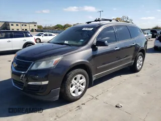 2015 Chevrolet Traverse LS with VIN 1GNKRFKD9FJ376689, listed as a Copart auction lot 75616063 with 125,984 mi miles and Salvage Title. Bid and sale history available at DreamBid. Image 1.