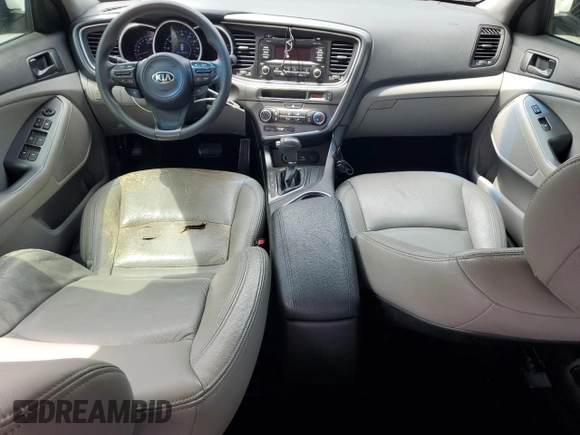 2015 Kia Optima LX with VIN 5XXGM4A7XFG448582, listed as a Copart auction lot 58603735 with 137,656 mi miles and Salvage title. Bid and sale history available at DreamBid. Image 8.