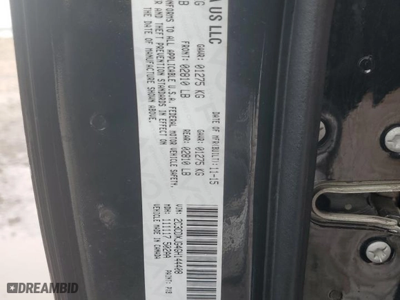 2016 Dodge Charger SXT with VIN 2C3CDXJG4GH144408, listed as a Copart auction lot 43052735 with 212,576 mi miles and Salvage Title. Bid and sale history available at carsss.com. Image 12.