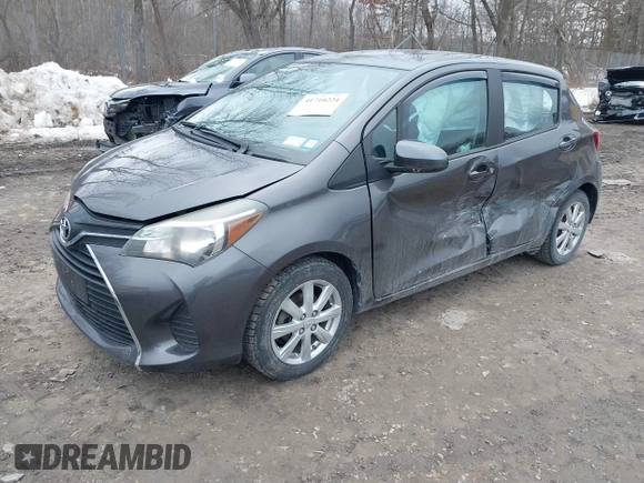 2015 Toyota Yaris L with VIN VNKKTUD33FA036237, listed as a IAAI auction lot 41710224 with 77,394 mi miles. Bid and sale history available at carsss.com. Image 2.